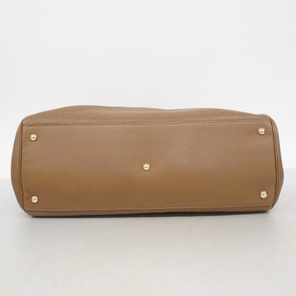 Gucci Handbag Bamboo Leather Brown Champagne Gold — view 3