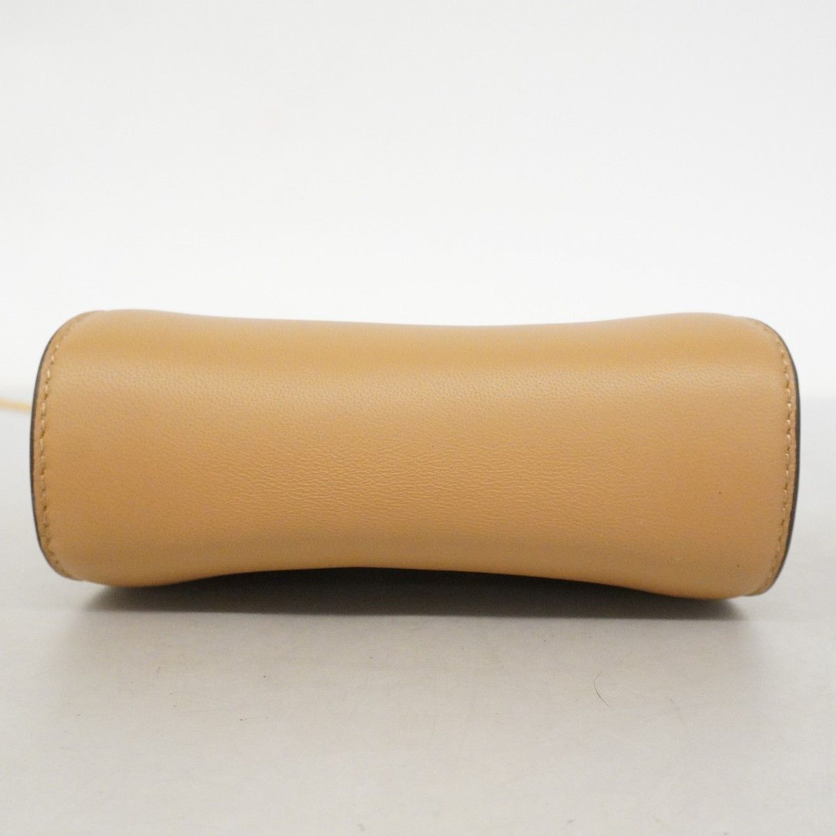 Fendi Handbag Nano Peekaboo Leather Brown Gold 2-Way — view 3
