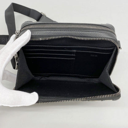 Dior Shoulder Bag Trotter Oblique Canvas Black Navy Silver — view 4