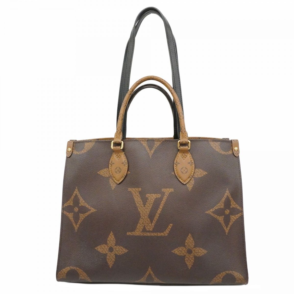 Louis Vuitton Tote Monogram Giant Reverse On The Go Brown 2-Way