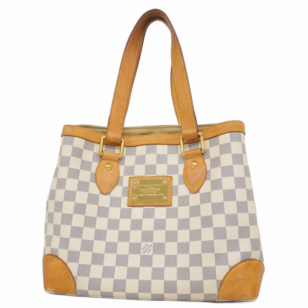 Louis Vuitton Tote Damier Azur Hampstead PM White