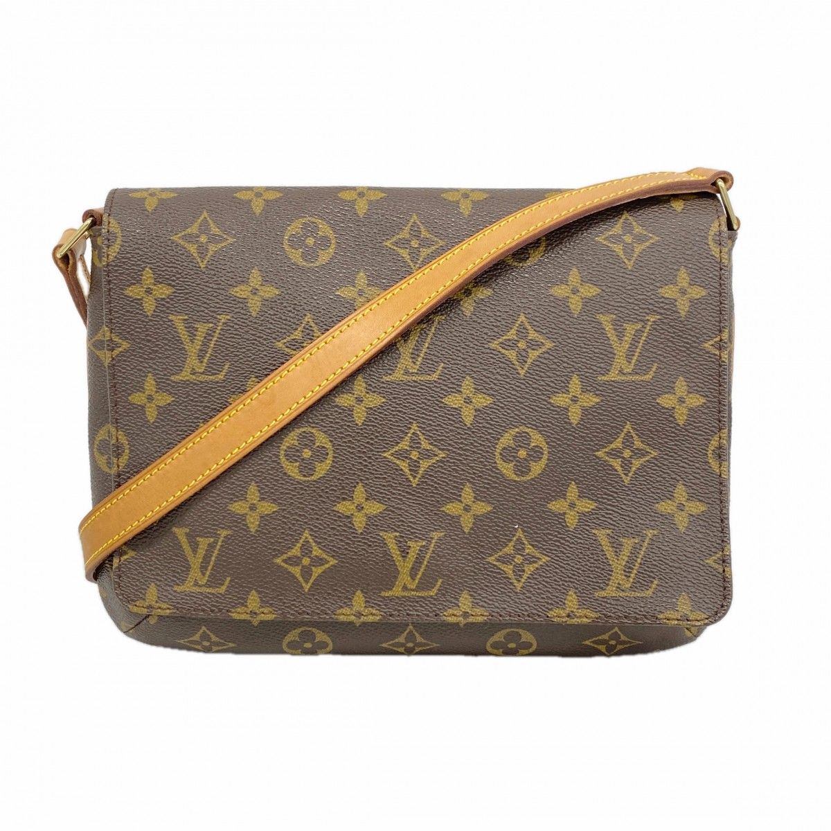 Louis Vuitton Shoulder Bag Monogram Musette Tango Short Strap Brown