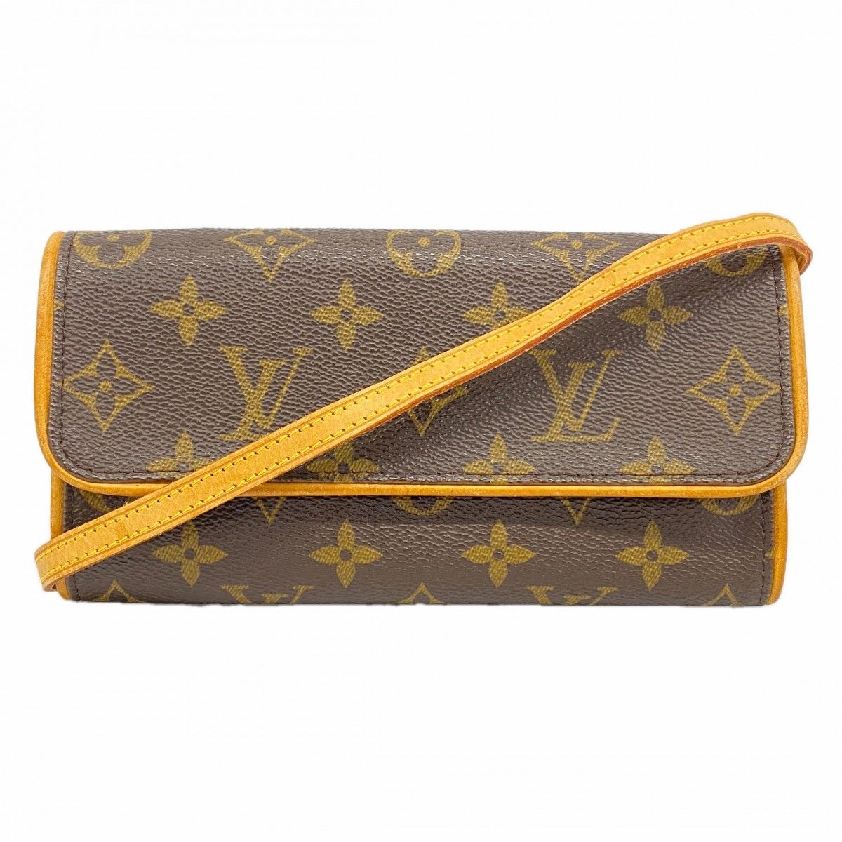 Louis Vuitton Shoulder Bag Monogram Pochette Twin PM Brown