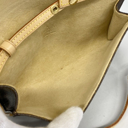 Louis Vuitton Shoulder Bag Monogram Pochette Twin PM Brown — view 4