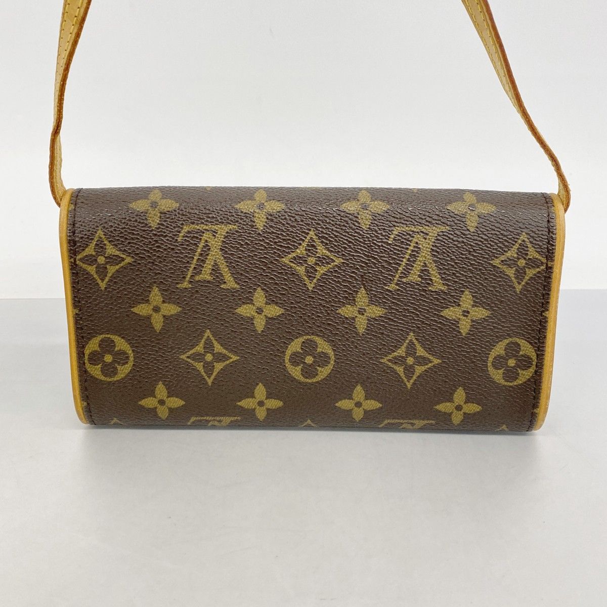 Louis Vuitton Shoulder Bag Monogram Pochette Twin PM Brown — view 9