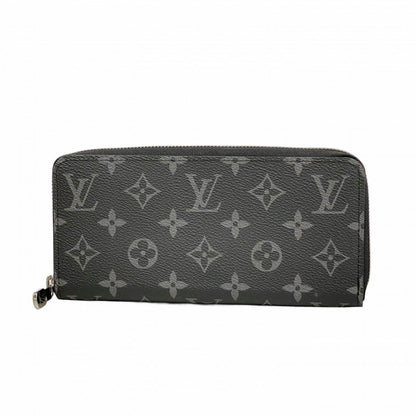 Louis Vuitton Wallet Monogram Eclipse Zippy Horizontal Black