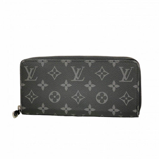 Louis Vuitton Wallet Monogram Eclipse Zippy Horizontal Black