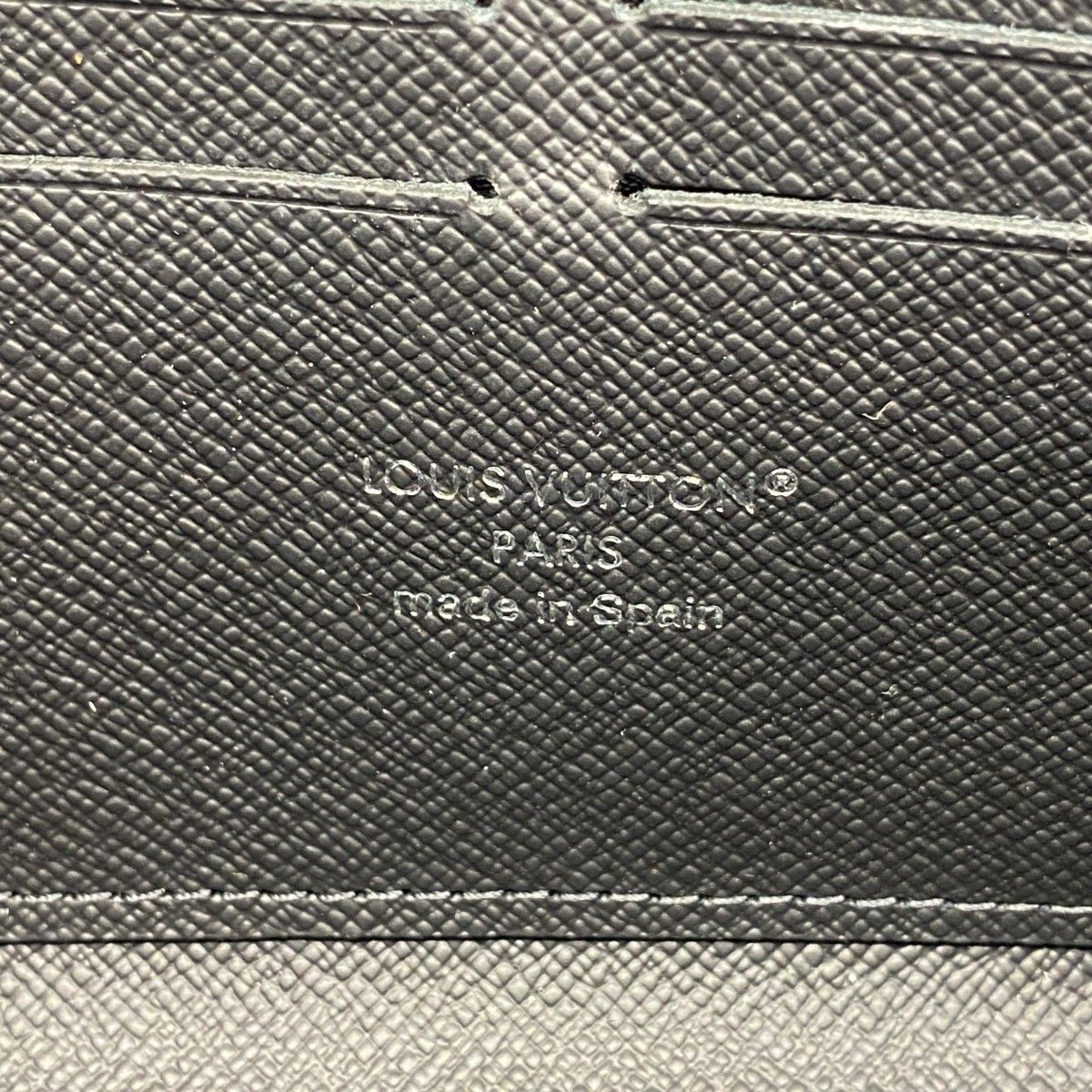 Louis Vuitton Wallet Monogram Eclipse Zippy Horizontal Black — view 4
