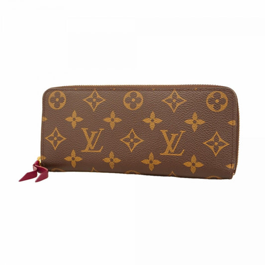 Louis Vuitton Wallet Monogram Portefeuille Clemence Fuchsia