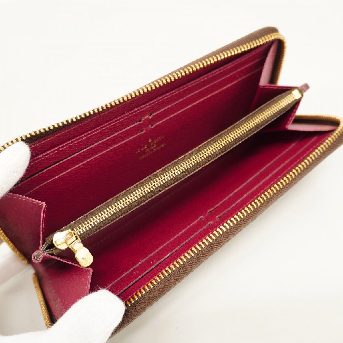 Louis Vuitton Wallet Monogram Portefeuille Clemence Fuchsia — view 4