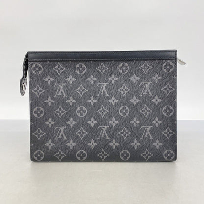 Louis Vuitton Clutch Monogram Eclipse Pochette Voyage Black — view 7