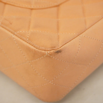 Chanel Handbag Quilted Lambskin Salmon Pink Gold — view 6