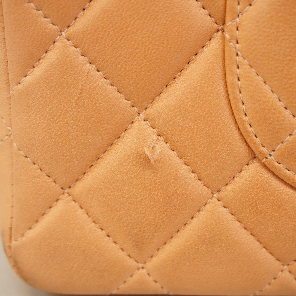 Chanel Handbag Quilted Lambskin Salmon Pink Gold — view 8