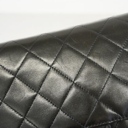 Chanel Shoulder Bag Quilted Lambskin Black Gold — view 8