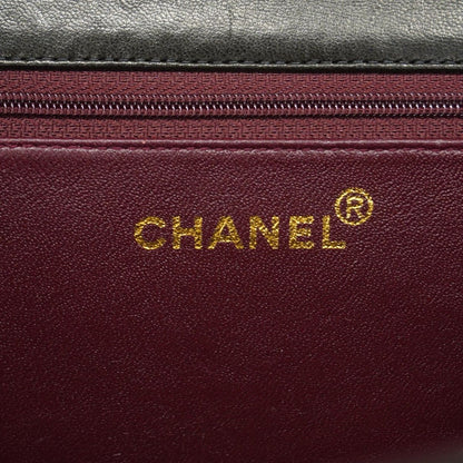 Chanel Shoulder Bag Quilted Lambskin Black Gold — view 5