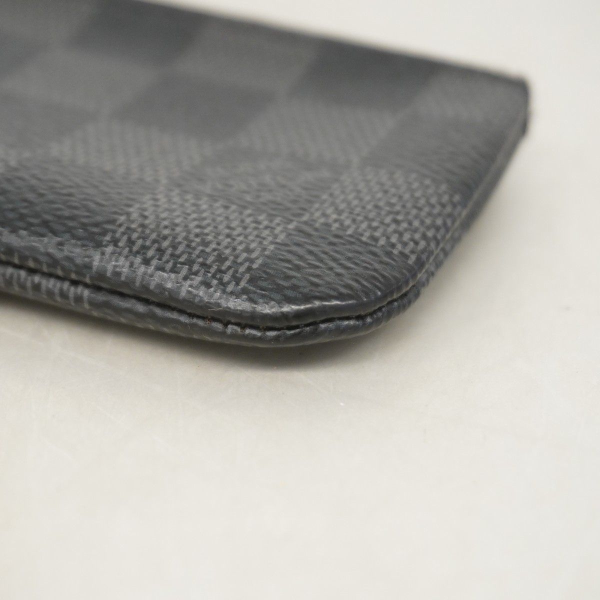 Louis Vuitton Coin Case Damier Graphite Pochette Cles Black — view 6
