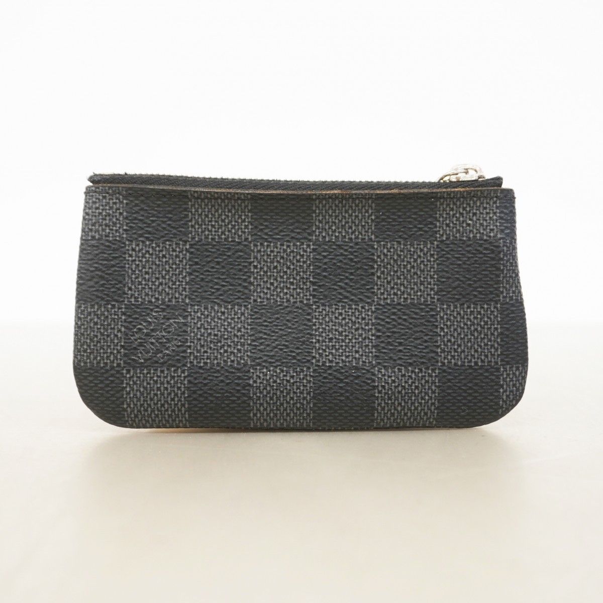 Louis Vuitton Coin Case Damier Graphite Pochette Cles Black — view 8