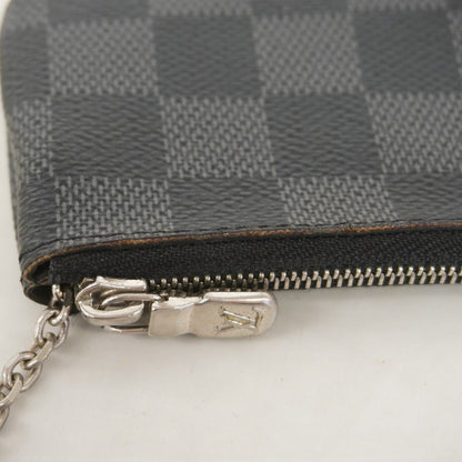 Louis Vuitton Coin Case Damier Graphite Pochette Cles Black — view 5