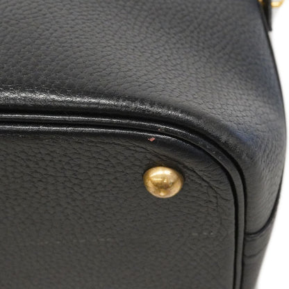Hermes Handbag Bolide 35 Ardennes Black Gold — view 7
