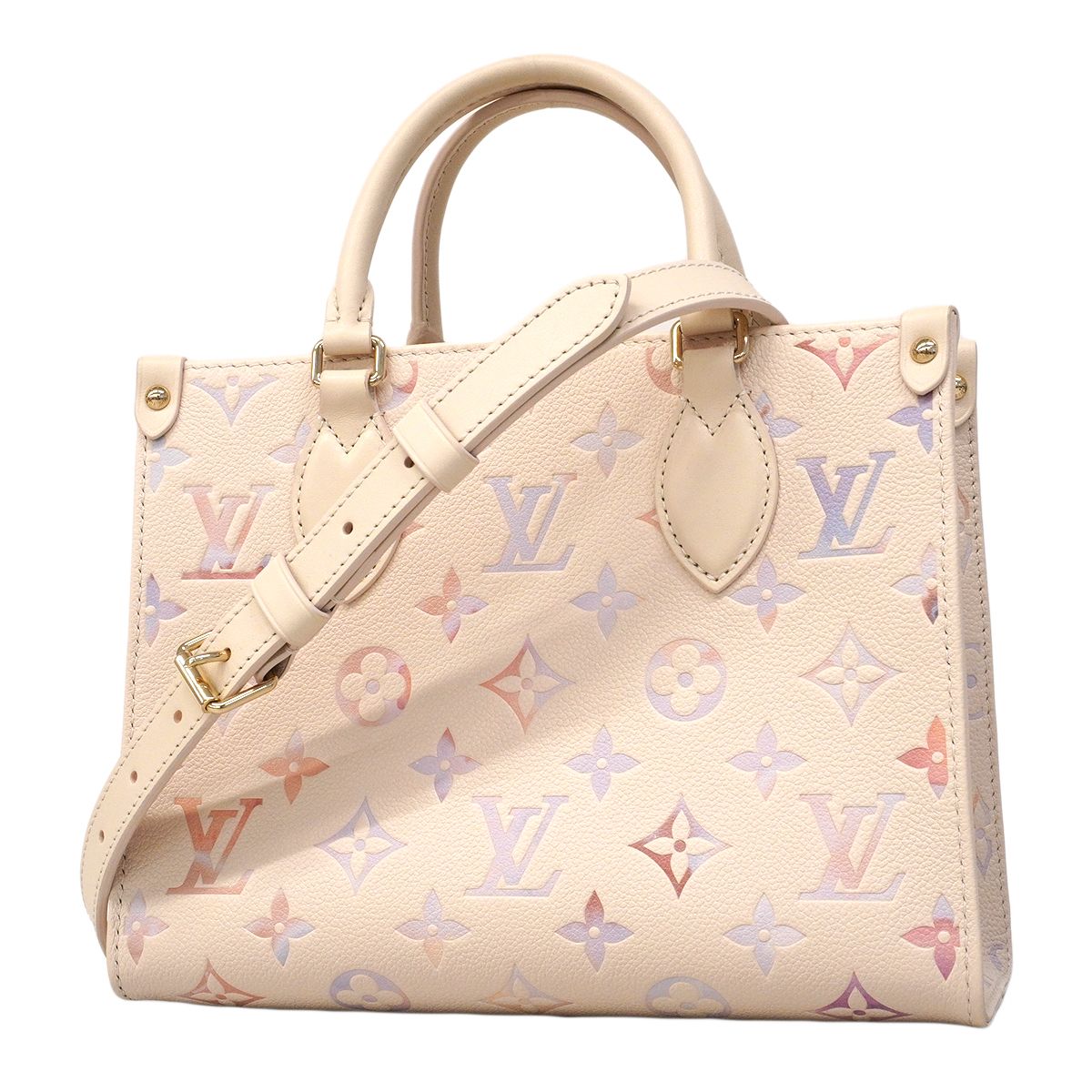 Louis Vuitton Handbag Monogram Empreinte On The Go PM Dream Cream 2-Way