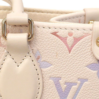 Louis Vuitton Handbag Monogram Empreinte On The Go PM Dream Cream 2-Way — view 9
