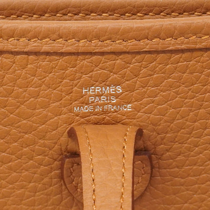 Hermes Shoulder Bag Evelyne TPM Taurillon Clemence Gold Silver — view 5