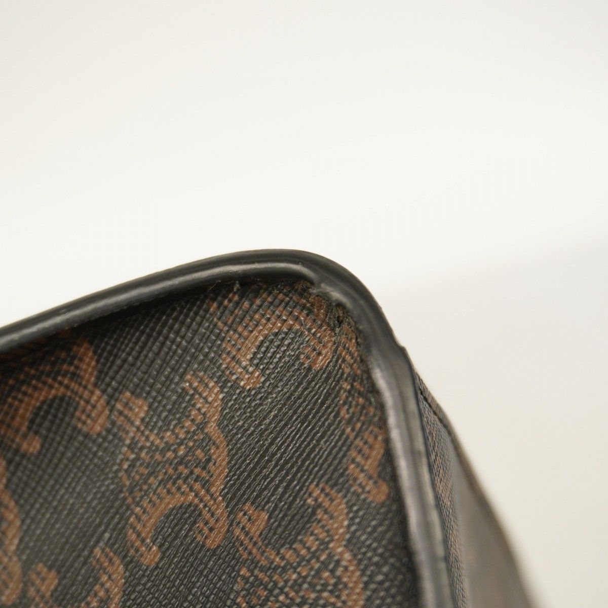 Celine Tote Triomphe Vertical Cover Black Brown Gold 2-Way — view 6