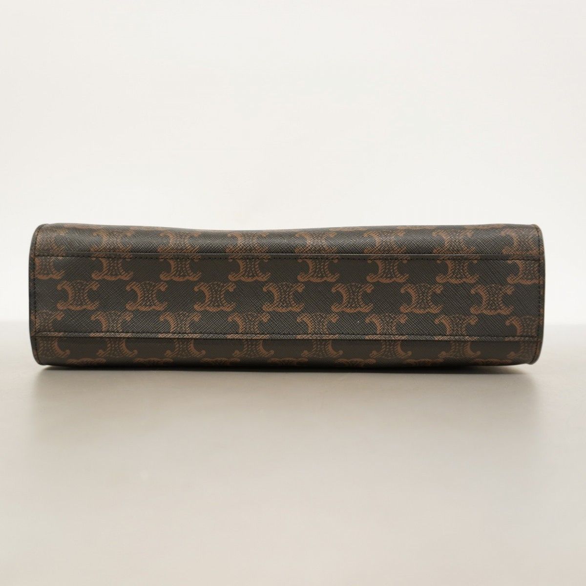Celine Tote Triomphe Vertical Cover Black Brown Gold 2-Way — view 3