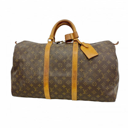 Louis Vuitton Boston Bag Monogram Keepall 50 Brown