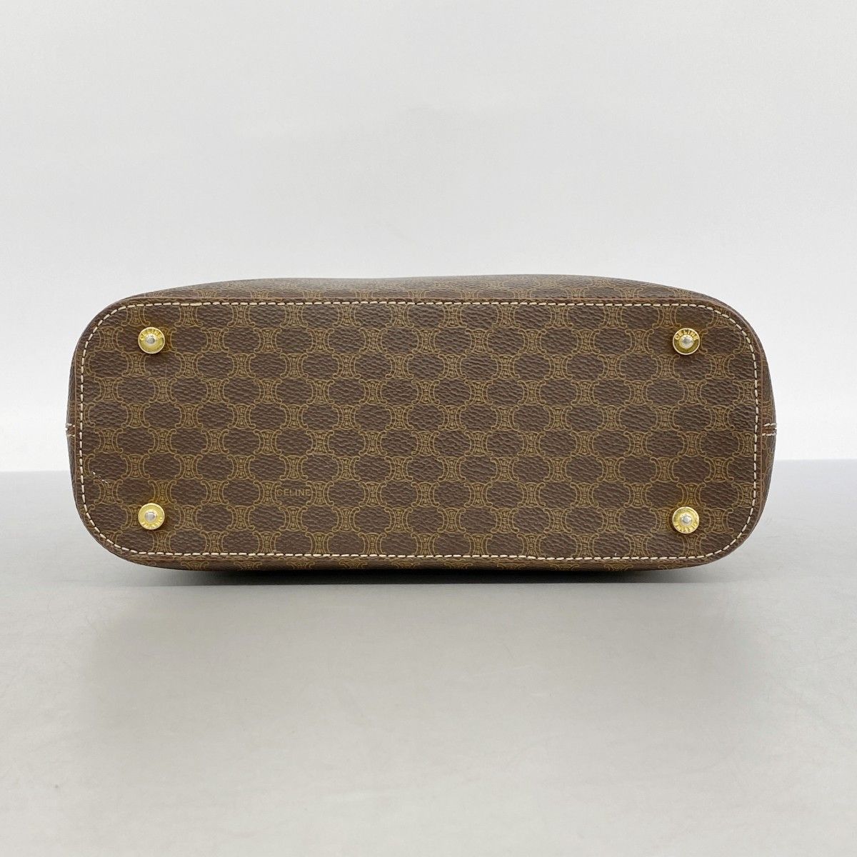 Celine Tote Macadam Brown Gold — view 3