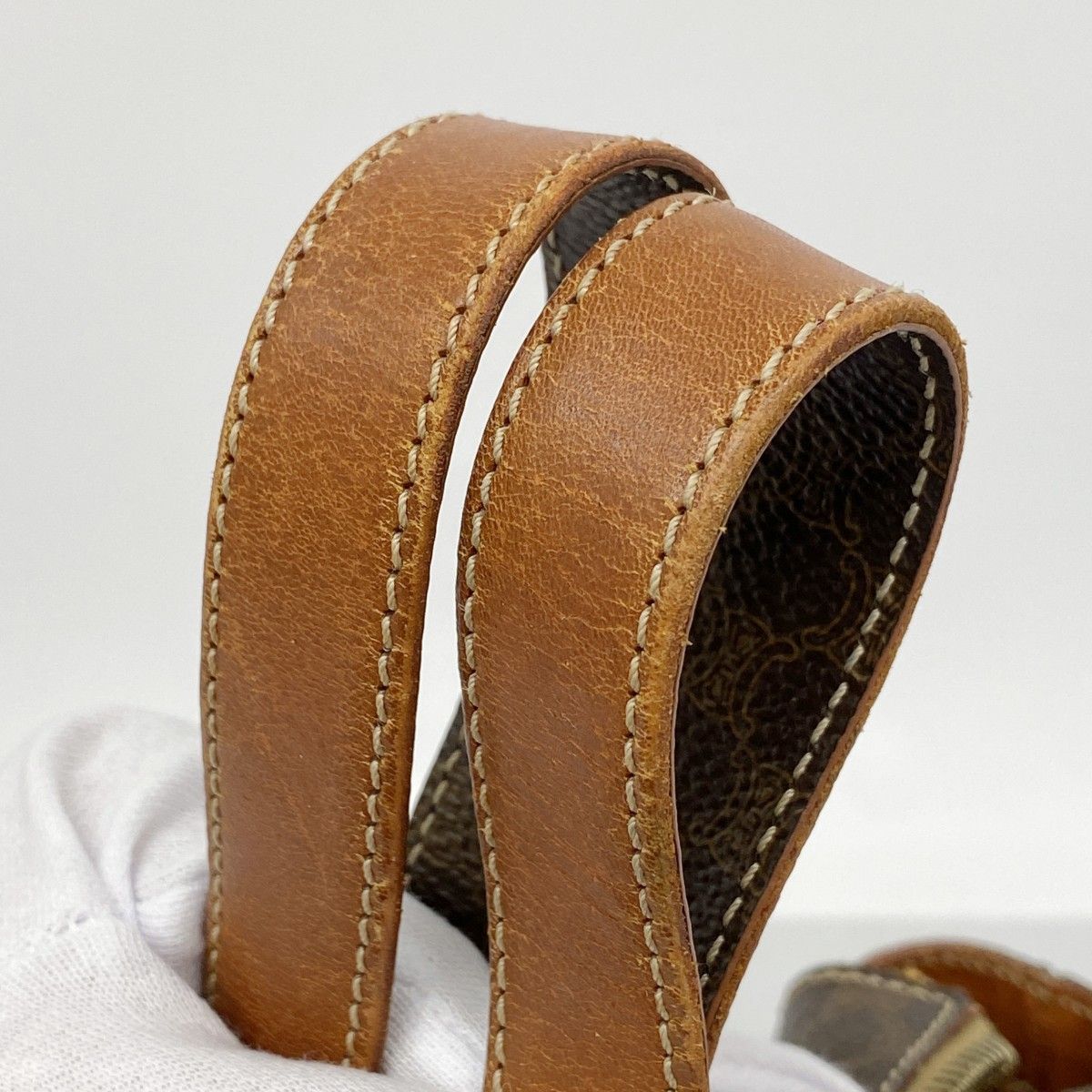 Celine Tote Macadam Brown Gold — view 7