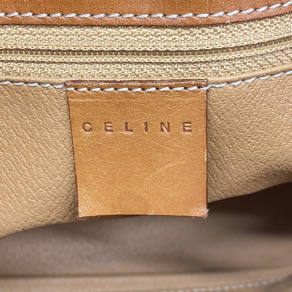 Celine Tote Macadam Brown Gold — view 5
