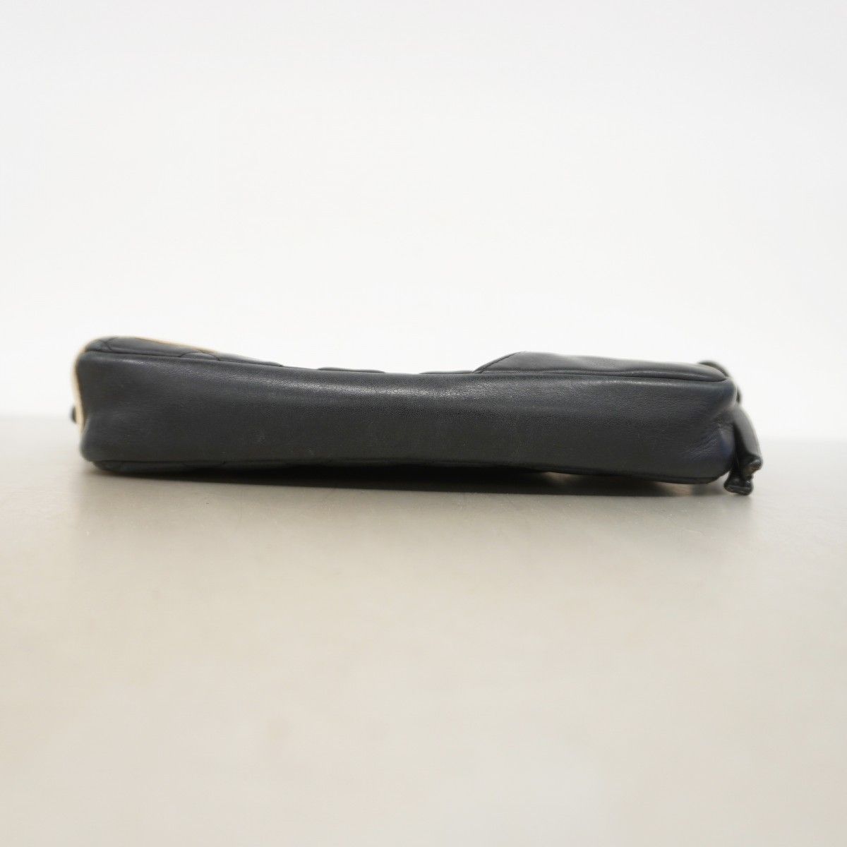 Chanel Handbag Cambon Lambskin Black White Silver — view 3