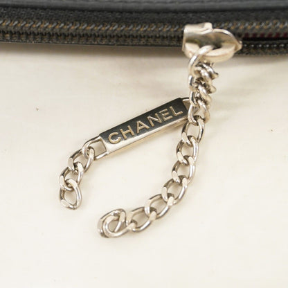 Chanel Handbag Cambon Lambskin Black White Silver — view 6