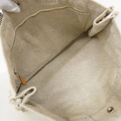 Hermes Tote New Fourre Tout Canvas Gray Silver — view 4