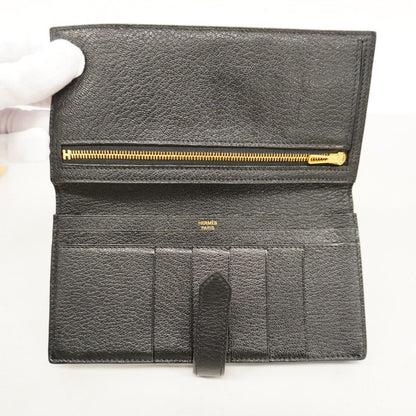 Hermes Wallet Bearn Souffle Chevre Misor Black Gold — view 4