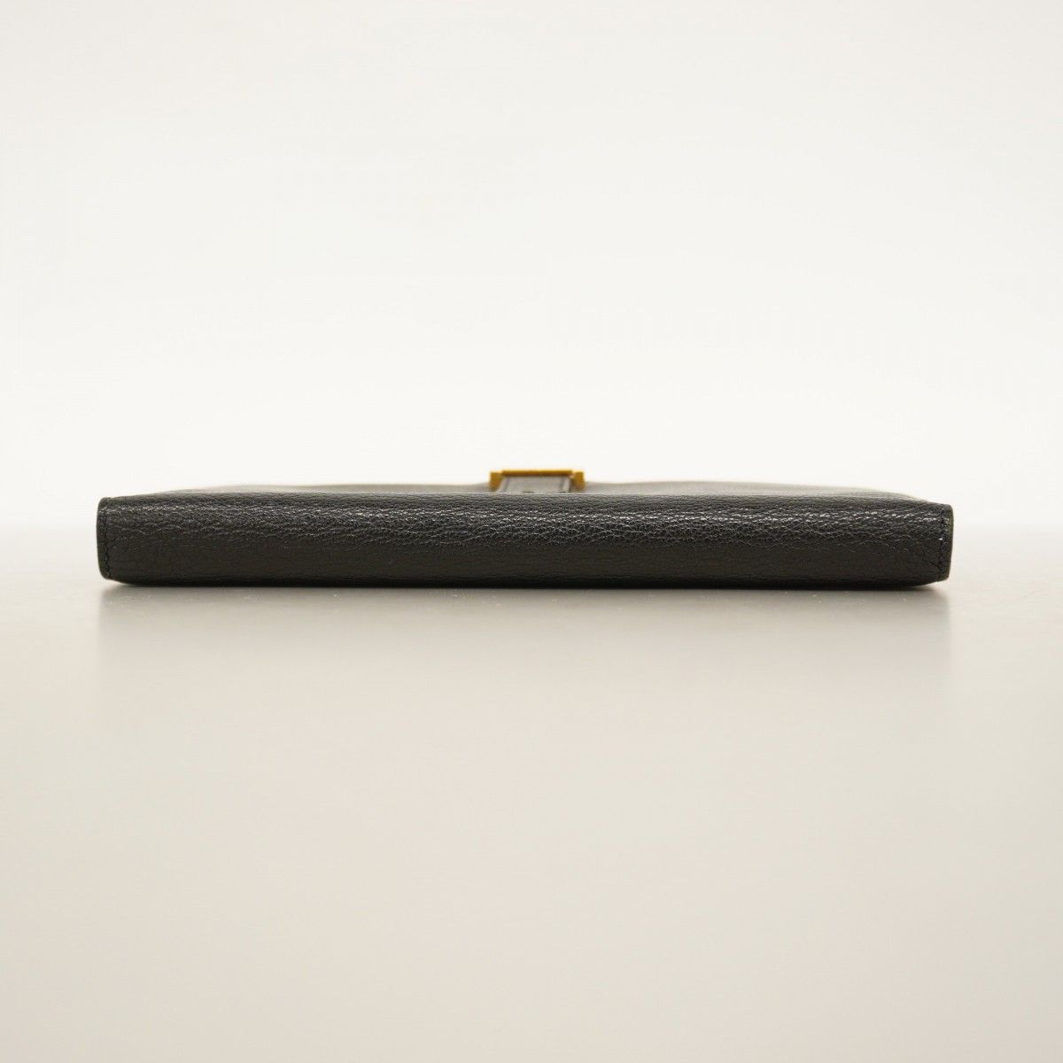 Hermes Wallet Bearn Souffle Chevre Misor Black Gold — view 3