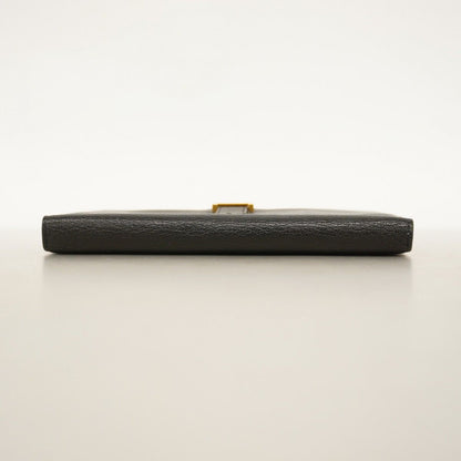 Hermes Wallet Bearn Souffle Chevre Misor Black Gold — view 3
