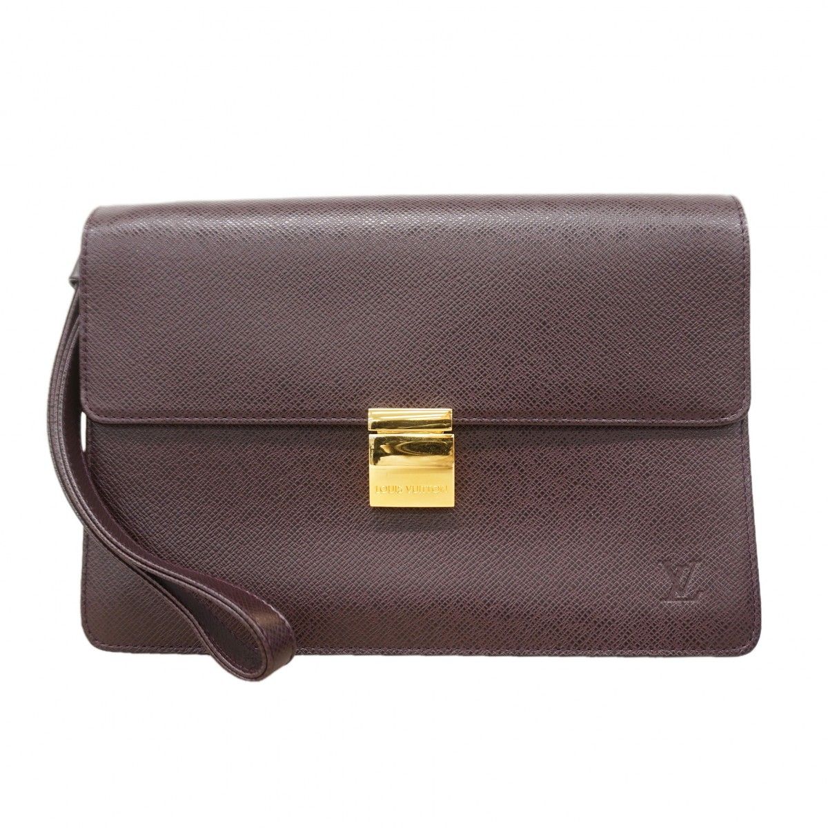 Louis Vuitton Clutch Taiga Selenga Acajou