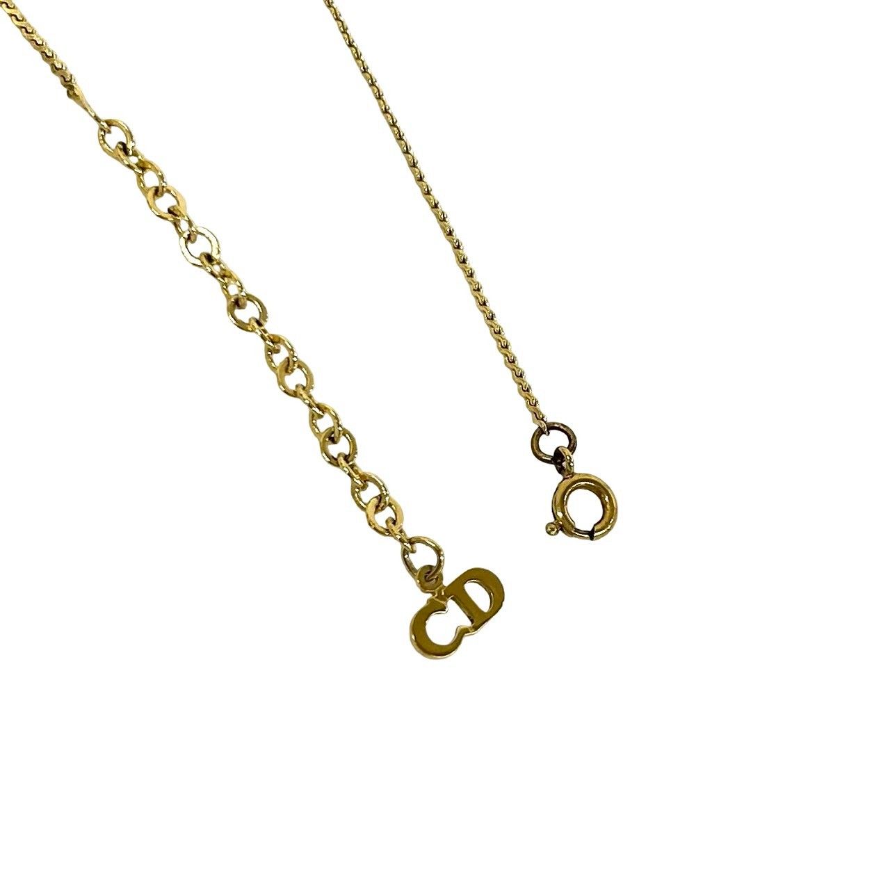 Dior Vintage CD Logo Necklace Gold — view 4