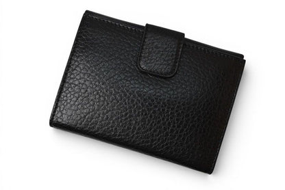 Prada Wallet Trifold Fold Antique Metal Nero Black — view 3