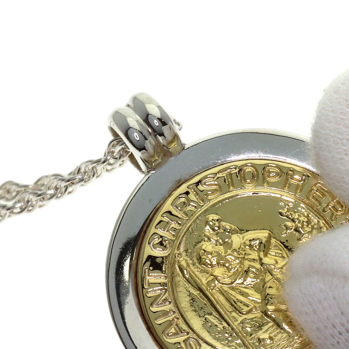 Tiffany & Co St Christopher Necklace 18k Yellow Gold — view 5