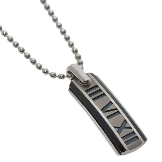 Tiffany & Co Atlas Plate Necklace Titanium