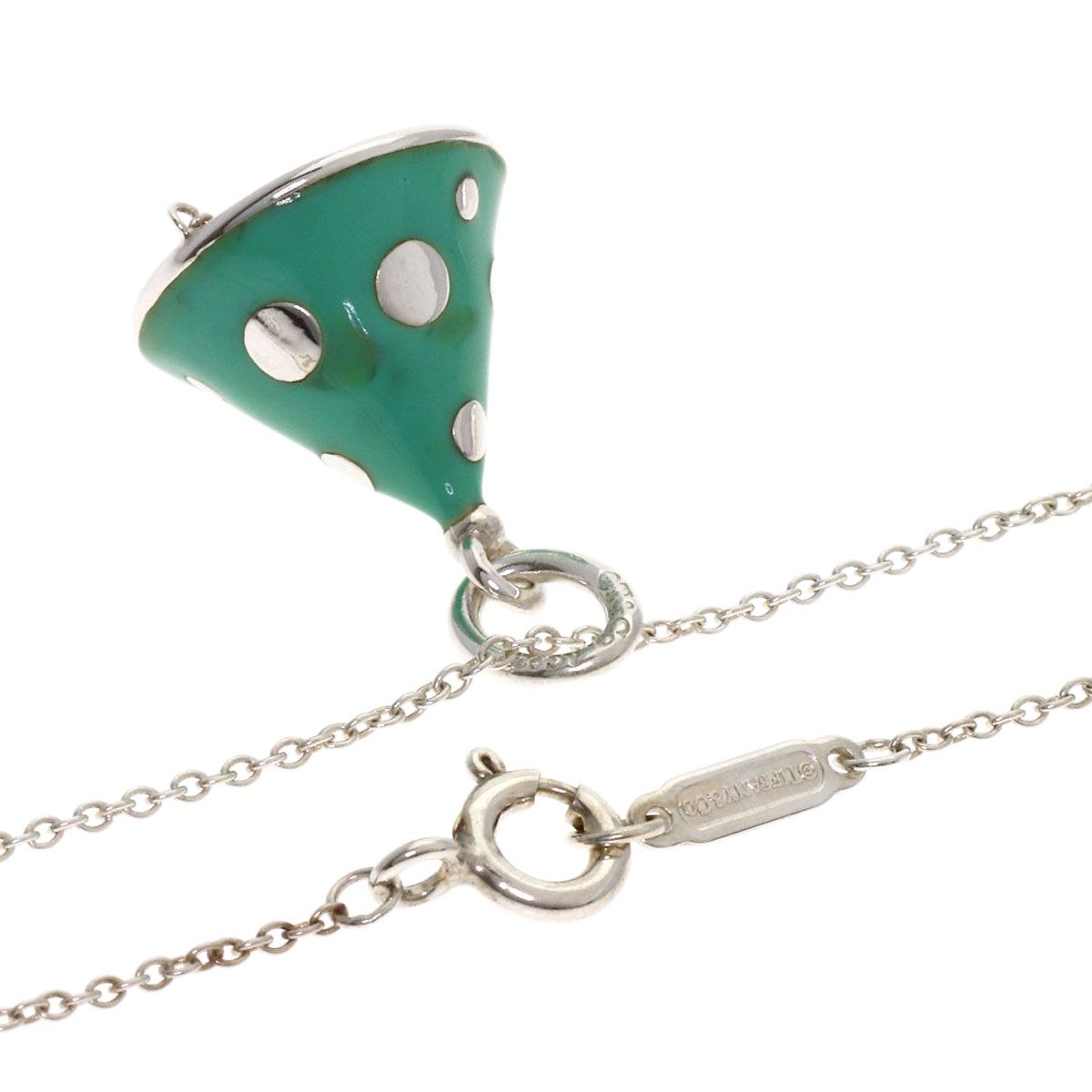 Tiffany & Co Party Hat Enamel Necklace — view 2