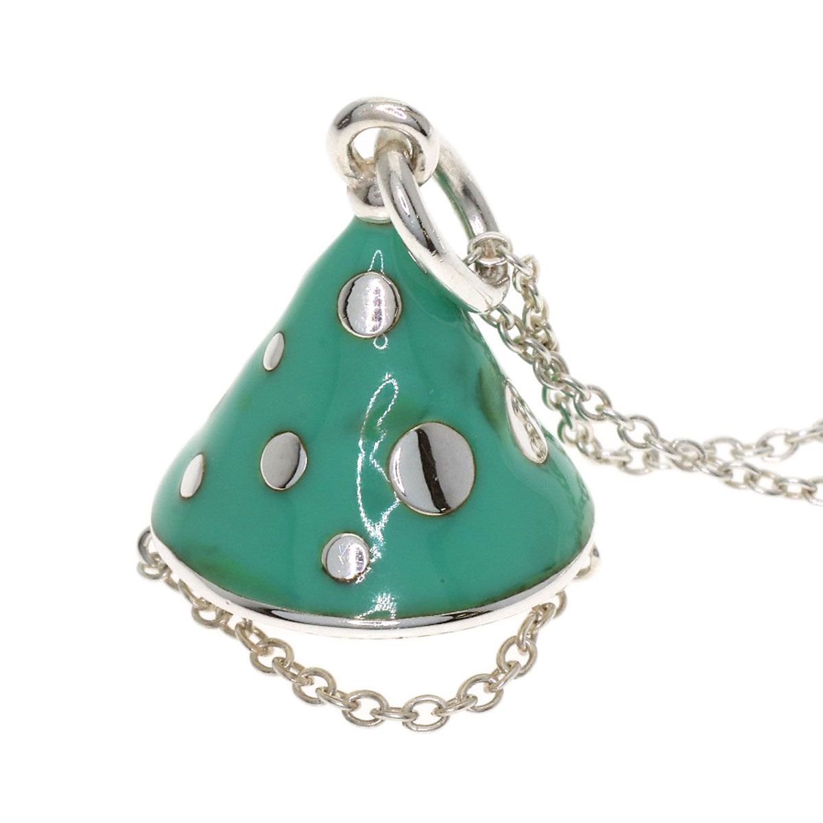 Tiffany & Co Party Hat Enamel Necklace — view 5