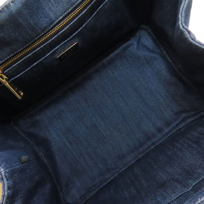 Prada Canapa 2-Way Handbag Denim — view 5