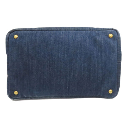 Prada Canapa 2-Way Handbag Denim — view 4
