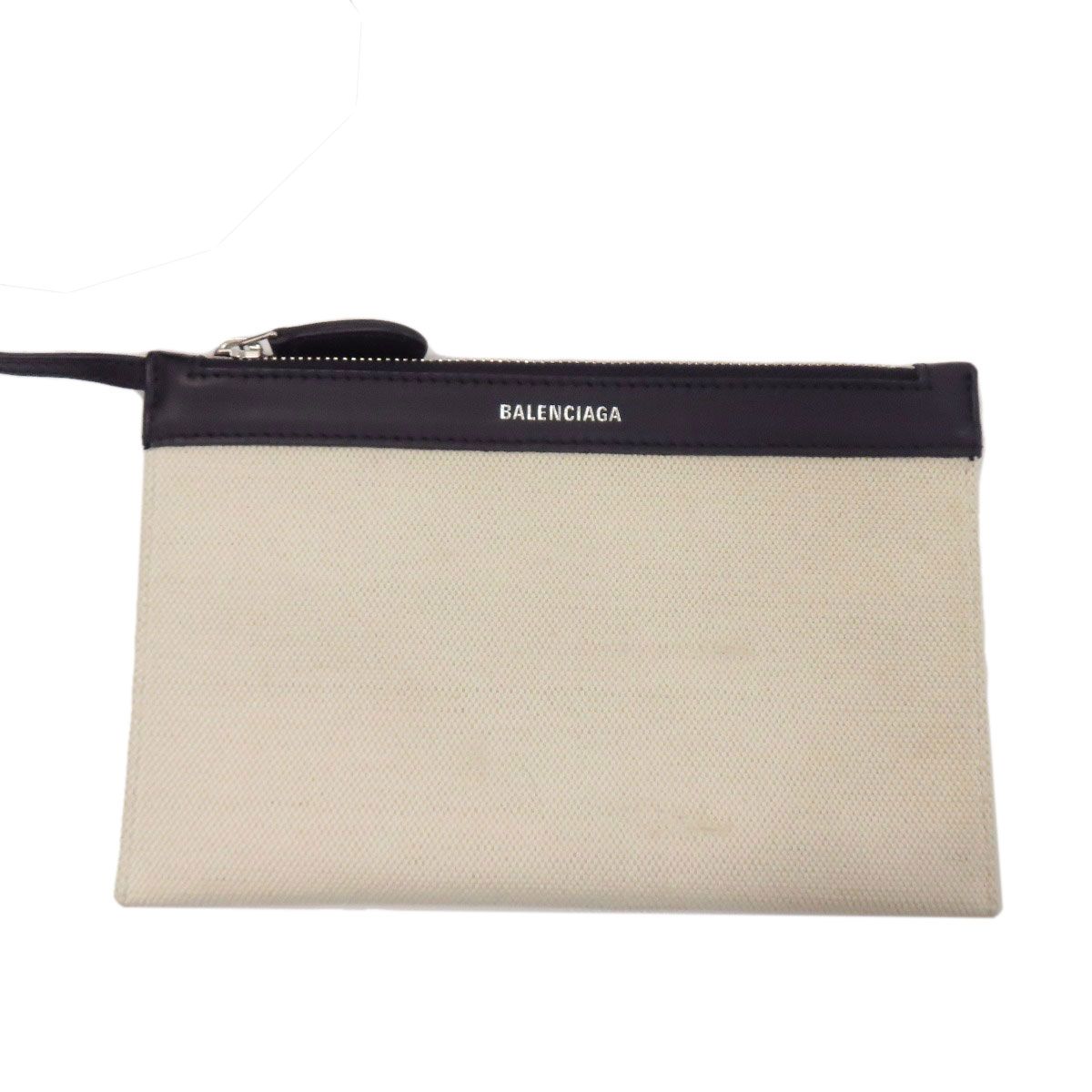 Balenciaga Navy Cabas Handbag Canvas — view 8