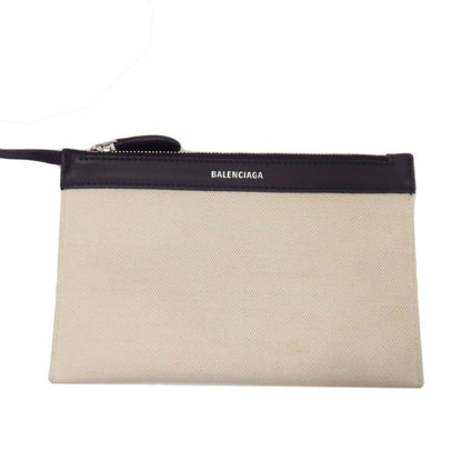 Balenciaga Navy Cabas Handbag Canvas — view 8