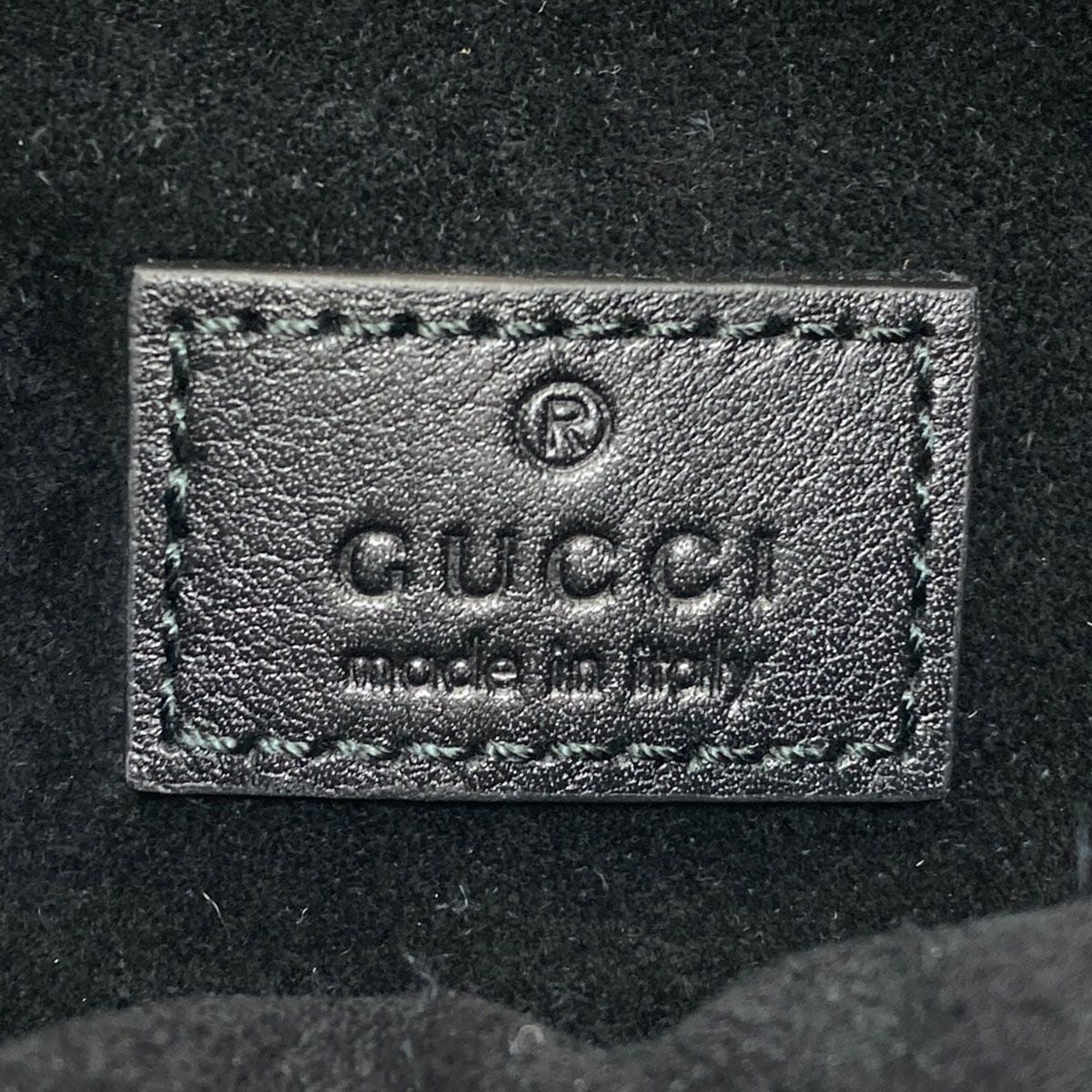 Gucci Long Shoulder Small Bucket Bag 2-Way Calf — view 6